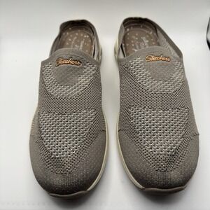 Skechers Mules For Women SZ 9.5 Relaxed Fit Memory Foam Gray Some Wear And Tear